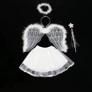 Kids Angel costume set Angel wing Headband 4in1 angel costume set
