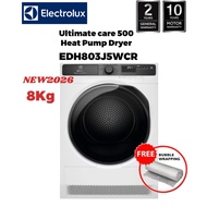 [NEW 2026] Electrolux EDH803J5WCR 8Kg Ultimate Care 500 Heat Pump Dryer
