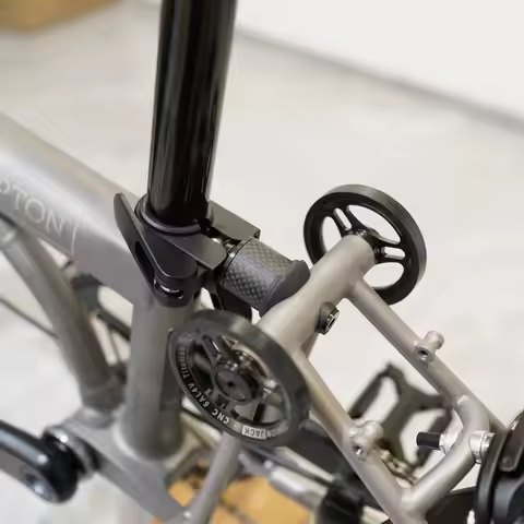 BMX ultra light carbon shock absorber titanium screws for Brompton Pline Tline hard shock absorber w