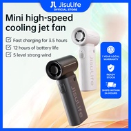 JISULIFE Life9 5000mAH Portable Fan 5 Speed Control Compact Design Outdoor friendly 18Hrs Endurance 