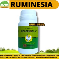 PUTIH HIJAU Cholesterol K 100caplets - Medicine For Chicken Birds Diarrhea Green White Cholera NE Capsules