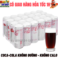 [ CHỈ GIAO ĐƠN HỎA TỐC HCM ] COCA-COLA Light Không Đường - Không Calo Thùng 24 Lon