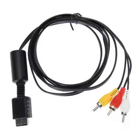 6FT 1.8M Audio Video AV Cable to RCA For PS2 PS3 PS SYSTEM