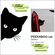 Peekaboo cat model car stickers, car stickers, cute stickers, unique stickers, cute cat stickers