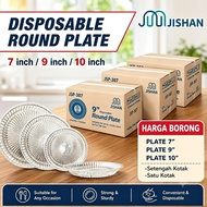 7“/9"/10” Disposable Plastic Plate / Kenduri Catering Party Buffet / Pinggan Pakai Buang / Pinggan P