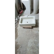 Terrazzo square sink natural|Handmade Terazzo P60x45x15
