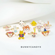 Bunnycandyx (SG) Duffy and Friend Stella Lou Open Ring Disney Panda Duck Bear Adjustable Rings Finger Jewellery Women P1