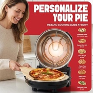 PIEZANO XL 14 Inch Electric Indoor Pizza Oven Heats up to 800˚F - Pizza Maker with Stone for Crispy 