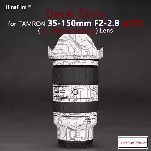 Hinefilm for Tamron 35-150 F2-2.8 for Nikon Mount Lens Decal Skin for Tamron 35150 Lens Protector Co