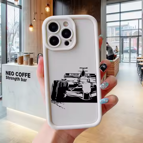 Formula Racing Phone Case for iPhone 17 AIR 16 15 14 13 Pro 12 11 Pro Xs X XR Max Silicone Anti-Fall