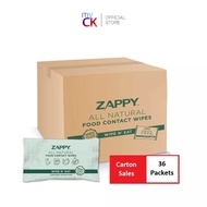 Zappy Baby Wipes All Natural Food Contact15’s (36 packets)