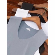 singlet men slim fit singlet fit lelaki Rompi sutera ais lelaki, sutera susu lelaki, baju sejuk suka