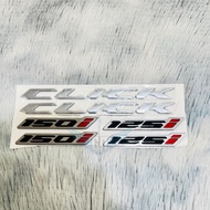 Braille Stamp Click125i & Click150i ABS Plastic Material Car Sticker