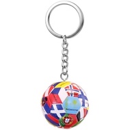 Soccer Keychain 2026 World Football Cup Design Soccer Ball Keychain with National Flags