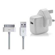 Original Apple 10W USB Charger UK Pin UK Plug For iPad iPhone with 30 Pin Cable