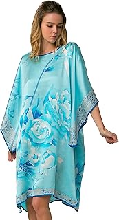 100% Pure Silk Nightgown Batwing Sleeved Classic Sleepwear