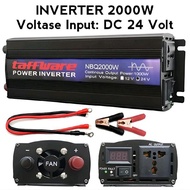 Inverter DC to AC Pure Sine Wave 3000 Watt DC 12V 24V 48V 60V to AC 220V PSW NBQ2000Watt - 2000W 24