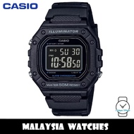 (100% Original) Casio W-218H-1B Classic Quartz Digital Resin Case & Strap Watch W218H W218H-1B W-218