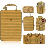 Seat Cushion Rear Storage Bag Six-Piece Set Tactical Cross-Border Chair Back Set Hanging Bag Backres