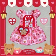 Arpanet girl Dress/Special/Red Bear Cafe Size 3