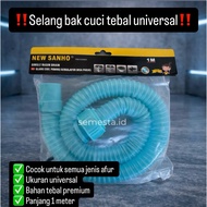 Sanho 1 Meter Drain Sink Hose - Kitchen Sink Drain Hose, Flexible, Leak-Proof, Easy to Install & Dur