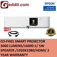 EPSON CO-FH01 SMART PROJECTOR (3000 LUMENSFHD5W SPEAKERPORTABLE AND COMPACT) BUNDLED HDMI CABLE (REP
