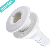 HSHELANXB Thru Hull Fitting, 19mm 3/4 inch Thru Hull Fittings for Boats, Easy to Use White Through H
