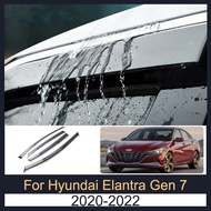 Door Visor For Hyundai Elantra Gen 7 2020-2022 2021 Rain Visor Rain Guards Window Visors Deflector A