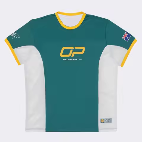 Home Race Oscarr Piastri Jersey Racing Car Design Graphic 3D Print T-shirt O-neck Short Sleeve Loose