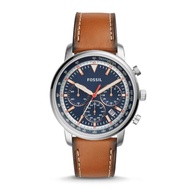 Fossil Men's Goodwin Chronograph Light Brown Leather Watch FS5414