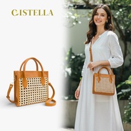 CISTELLA - Luna Rattan Bag Women's Bag Women's Rattan Bag Aesthetic Women's Bag Leather Rattan Bag W