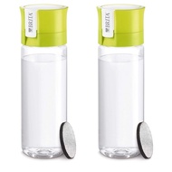 Brita Water Bottle, Portable Purified Water Bottle, Set of 2, 600ml Lime, Microdisc Filter [Authorized in Japan