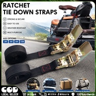 Pickup Truck Cargo Strap 2/4/6/10M 2.5cm 3T Safety Truck Trailer Van Cargo Binding Straps Ratchet Ti