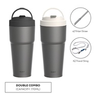 SWANZ Woky Titanium Travel Mug 770ml - Twin Combo