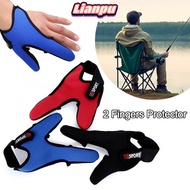 LIANPPH Fishing Gloves, Spring Summer Anti-Slip 2 Fingers Protector, Protector Glove Breathable Mitt