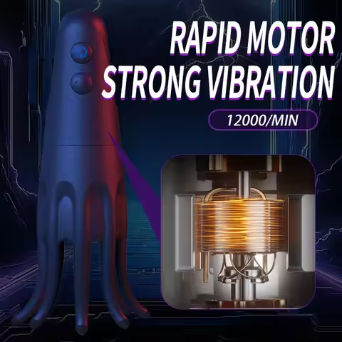 LILO Electric 10 Vibration Frequencies Vibrator 8D Surround Strong Wrapping Sensation Octopus Hand M