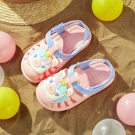 Cheerful Mario Unicorn pink roman sandal for baby girls  eva Soft Beach Outdoor Jelly Sandals kids fashion