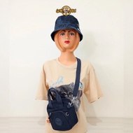 Sling Bag 3009 Free Keychain Cute Cat | Waterproof Sling Bag | Multi-Pocket Sling Bag