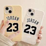 Jordan 23 Cartoon environmentally friendly degradable wheat shockproof case phone Casing for iphone 15 14 13 12 11 Pro Max X Xr Xs Max 8 7 6 6s Plus SE