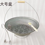 Spot parcel post Outdoor Courtyard Household Portable Cast Iron zier Barbecue Pot Barbecue Grill Charcoal Oven Stove for Tea Making