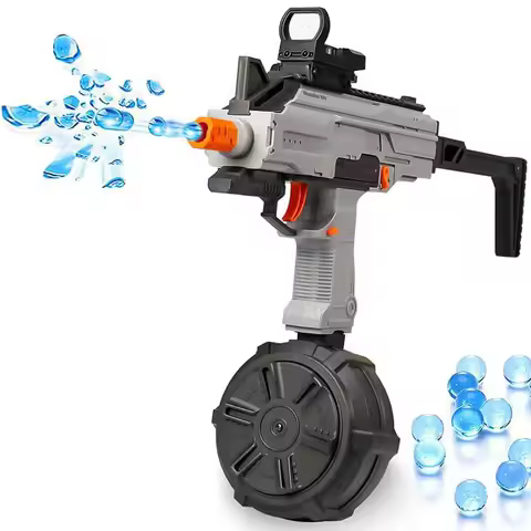 Electric Auto UZI Splatter Ball Blaster Gun Fast Automatic with 180 FPS Velocity Range of Over 150 F