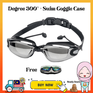 Black goggles swim glass swimming goggle gogle renang lelaki Google berenang​ dewasa​ diving snorkel