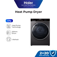 Haier 12kg Heat Pump Dryer / I-Refresh / 525mm XL Drum / Anti-Tangling / Sensor Dry - HD120-AR959S8