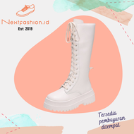 Sepatu Boots Panjang Wanita Hak Sedang Fashion 284 Nextfashion