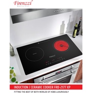FIRENZZI FRD-2177 XP Touch Control Panel Ceramic + Induction Electric Cooker 2 Burner Electric Hob / Built in Hob / Elec