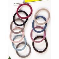 Set of 10 Song An Eco HD08 hair ties retail mixed colors