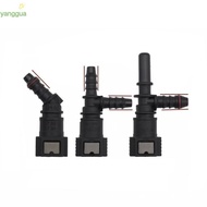 YANGGUA  Line Hose, PA12 Plastic 7.89 ID6 Hose Coupler, Durable 45° Bundy Tee Pipe Coupler