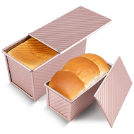 Pullman Loaf Pan with Lid Non-Stick Sandwich Bread Loaf Pan Bread Toast Box Mold for Baking 1 Lb/0.5