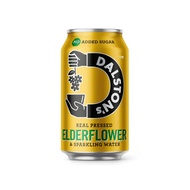 ✨ Dalston Real Pressed Fruits Sparkling Water | Elderflower, Ginger, Peach, Rhubarb | No Sugar | 330