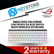 ASUS M603 ROG FALCHION LOW PROFILE RX BLUE SWITCH WHITE WIRELESS KEYBOARD - 90MP03ED-BKUA10